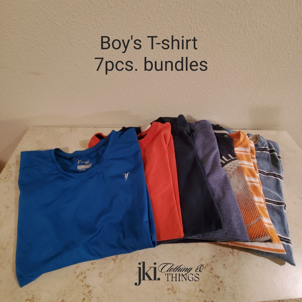Boy's T-shirt Short sleeves Sleeveless 7pcs./ Bundle